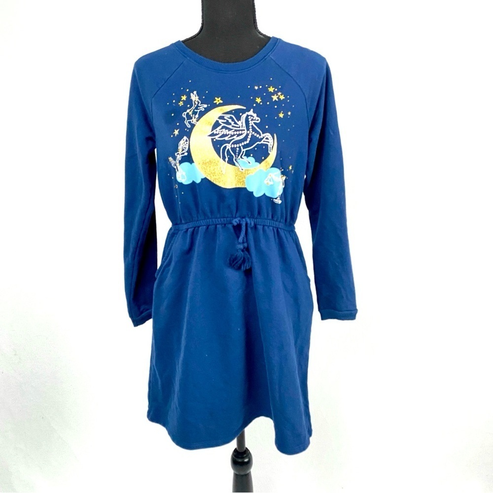 Wonder Nation Big Girls Celestial Unicorn Dress with Pockets Size XXL 18